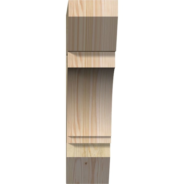 Imperial Slat Rough Sawn Bracket, Douglas Fir, 6W X 24D X 24H